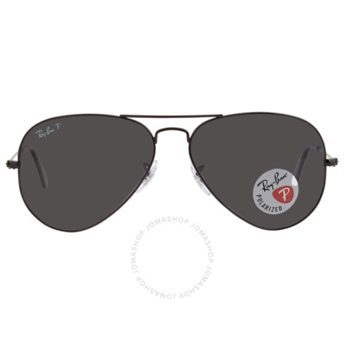 Ray-Ban Aviator Total Black Polarized Black Classic Unisex Sunglasses
