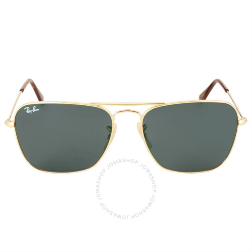 Ray-Ban Caravan Green Classic G-15 Rectangular Unisex Sunglasses