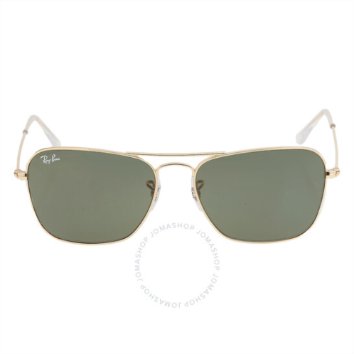 Ray-Ban Caravan Green Classic G-15 Square Unisex Sunglasses