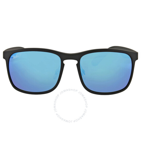 Ray-Ban Chromance Polarized Blue Mirror Square Unisex Sunglasses