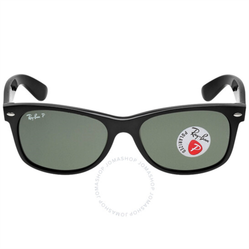 Ray-Ban New Wayfarer Classic Polarized Green Unisex Sunglasses