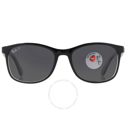 Ray-Ban Polarized Black Rectangular Unisex Sunglasses