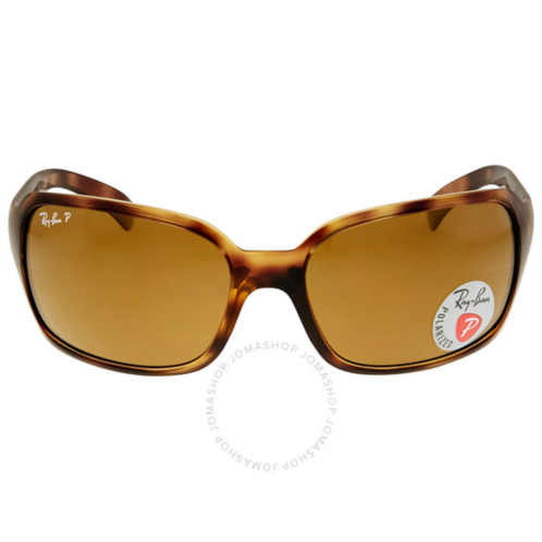 Ray-Ban Polarized Brown Classic B-15 Rectangular Ladies Sunglasses