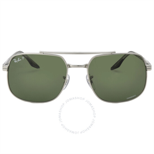 Ray-Ban Polarized Dark Green Square Unisex Sunglasses