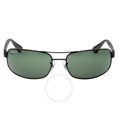 Ray-Ban Polarized Green Rectangular Mens Sunglasses
