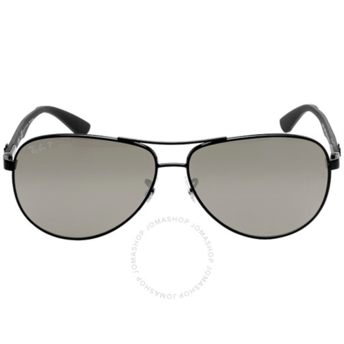 Ray-Ban Polarized Grey Mirror Aviator Mens Sunglasses