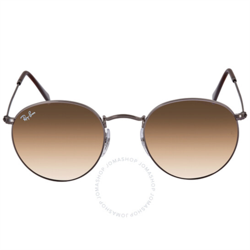 Ray-Ban Round Flat Lenses Light Brown Gradient Round Unisex Sunglasses