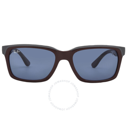 Ray-Ban Scuderia Ferrari Dark Blue Rectangular Unisex Sunglasses