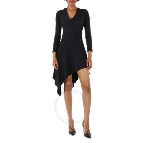 Roberto Cavalli Ladies Black Jersey Long Sleeve Dress, Brand Size 40 (US Size 6)