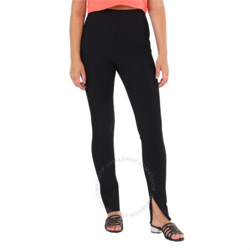 Roberto Cavalli Ladies Black Zip-Detail Leggings, Brand Size 40 (US Size 6)