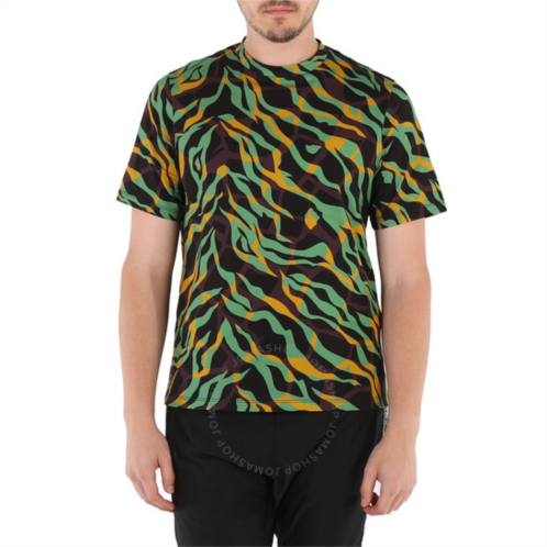 Roberto Cavalli Mens Jungle / Aragonite Tiger Twiga Print T-shirt, Size X-Small