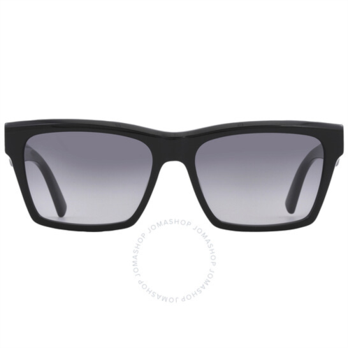 Saint Laurent Gray Gradient Rectangular Ladies Sunglasses