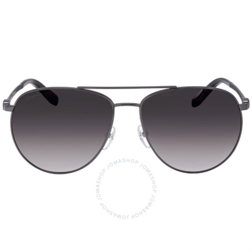 Salvatore Ferragamo Dark Grey Gradient Pilot Unisex Sunglasses