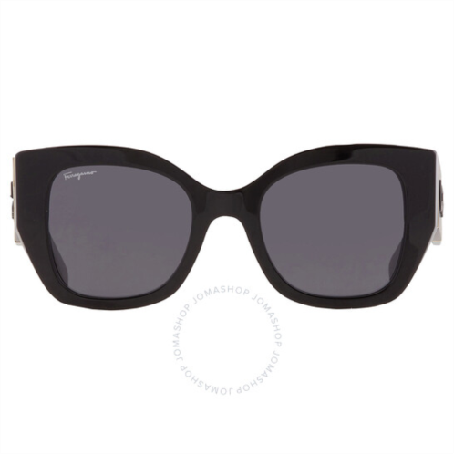 Salvatore Ferragamo Grey Butterfly Ladies Sunglasses