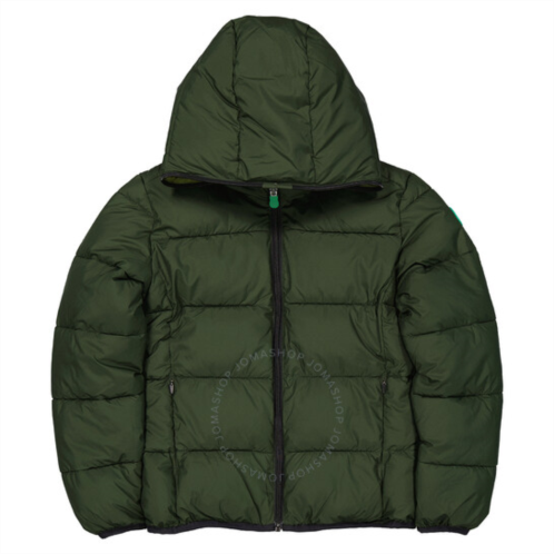 Save The Duck Kids Pine Green Tom Reversible Hooded Jacket, Size 6Y