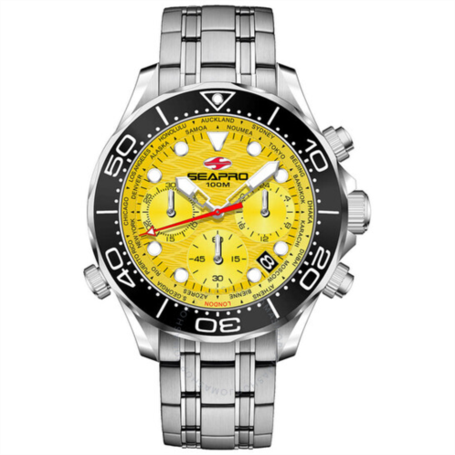 Seapro Mondial Timer Chronograph Quartz Mens Watch