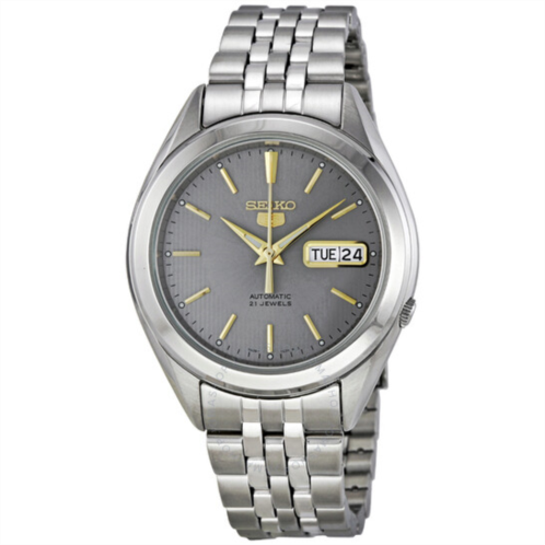 Seiko 5 Automatic Grey Dial Stainless Steel Mens Watch