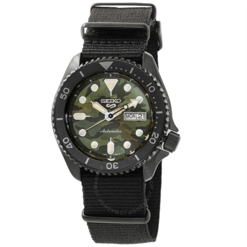 Seiko 5 Sports Automatic Green Camouflage Dial Mens Watch