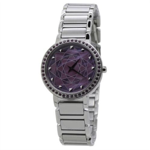 Seiko Discover More Crystal Pink Dial Ladies Watch
