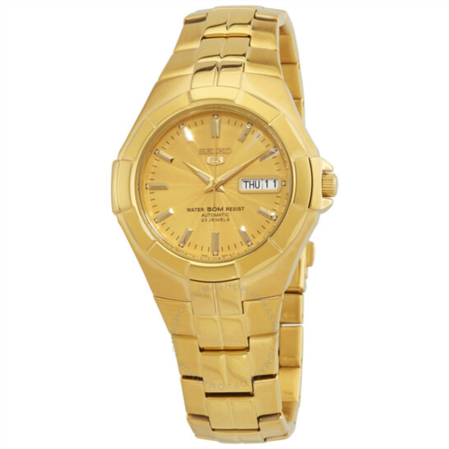 Seiko 5 Automatic Gold Dial Mens Watch