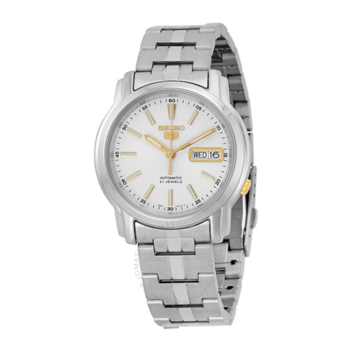 Seiko 5 Automatic Silver Dial Stainless Steel Mens Watch