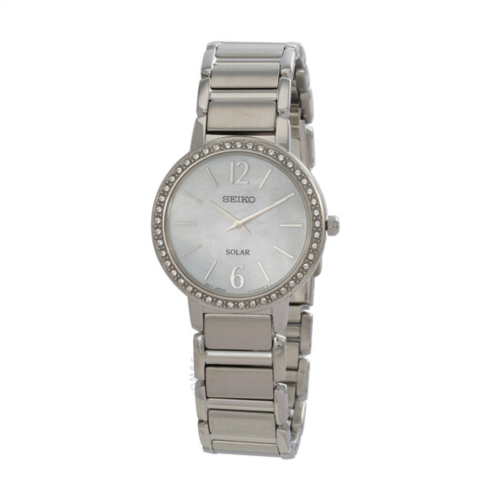 Seiko Solar Mother of Pearl Dial Ladies Watch