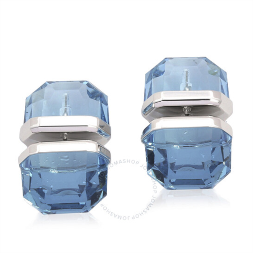 Swarovski Blue Rhodium Plated Lucent Stud Earrings