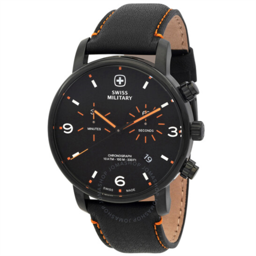 Swiss Military Urban Metropolitan Chrono Chronograph Quartz Black Dial Mens Watch