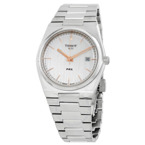 Tissot PRX Quartz Silver Dial Mens Watch