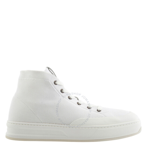 Tod  s Mens White Knit High-Top Sneakers, Brand Size 9 ( US Size 10 )