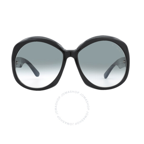 Tom Ford Annabelle Smoke Gradient Oversized Ladies Sunglasses