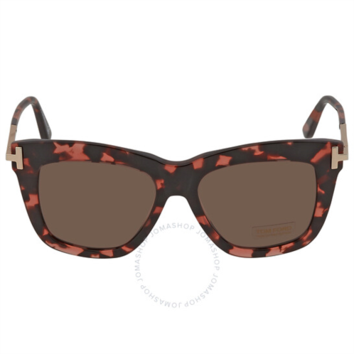 Tom Ford Dasha Brown Square Ladies Sunglasses
