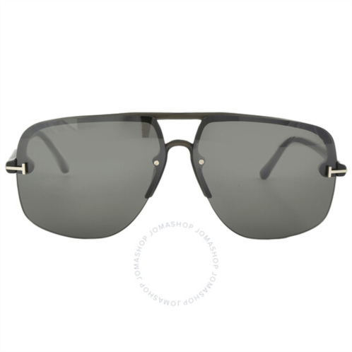 Tom Ford Hugo Smoke Gradient Navigator Mens Sunglasses