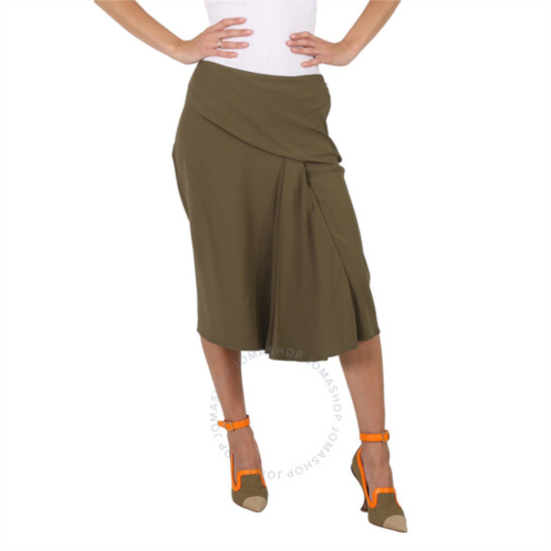 Versace Ladies Caramel Draped Midi Skirt, Brand Size 40 (US Size 4)