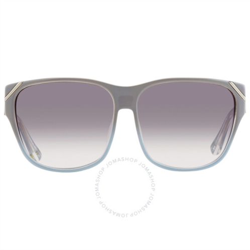 Yohji Yamamoto X Linda Farrow Grey Gradient Square Unisex Sunglasses