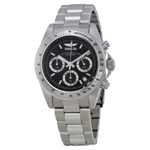 Invicta Speedway Chronograph Black Dial Mens Watch