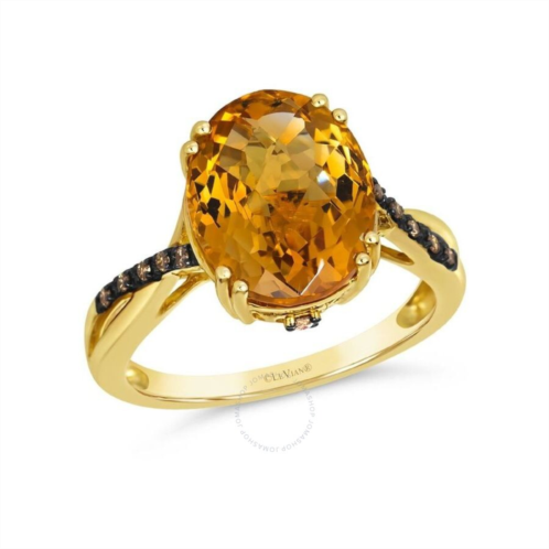 Le Vian Ladies Semi Precious Ring featuring 4 1/4 cts. Cinnamon Citrine set in 14K Honey Gold