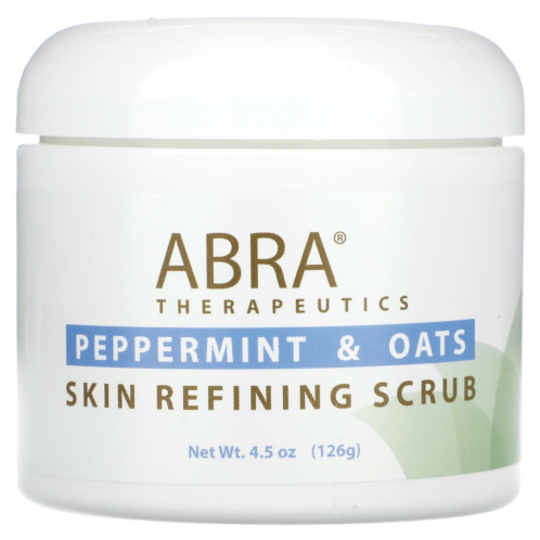 Abracadabra, Abra Therapeutics Abracadabra Abra Therapeutics Skin Refining Scrub Peppermint and Oats 4.5 oz (126 g)