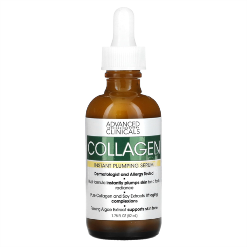Advanced Clinicals Collagen Serum Instant Plumping 1.75 fl oz (52 ml)