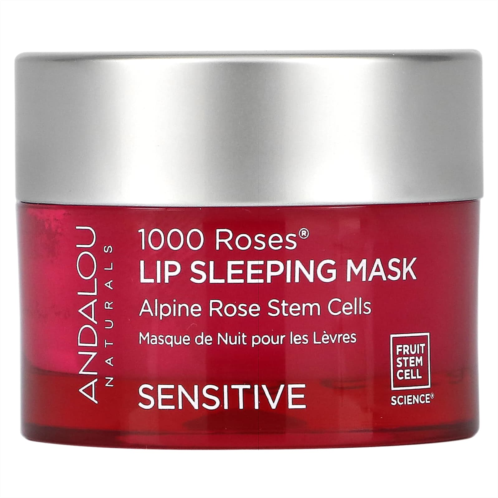 Andalou Naturals 1000 Roses Lip Sleeping Beauty Mask Sensitive 0.42 oz (11.9 g)