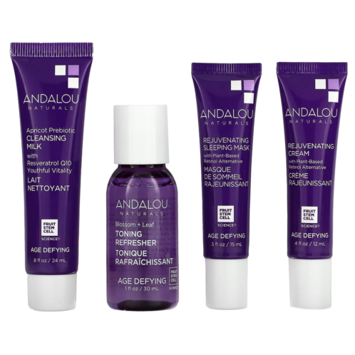 Andalou Naturals The Age Defying Routine Set 4 Piece Set