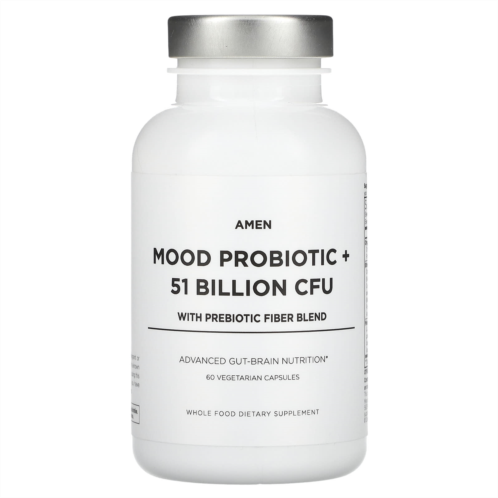 Codeage Mood Probiotic + 51 Billion CFU with Prebiotic Fiber Blend 60 Vegetarian Capsules