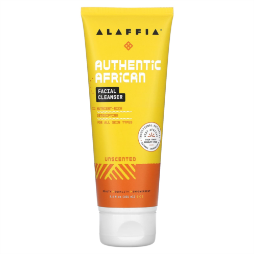 Alaffia Authentic African Facial Cleanser Unscented 3.4 fl oz (101 ml)