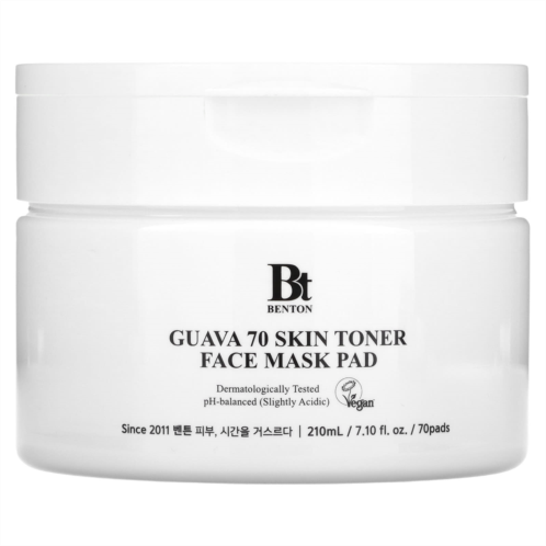 Benton Guava 70 Skin Toner Face Beauty Mask Pad 70 Pads 7.1 fl oz (210 ml)