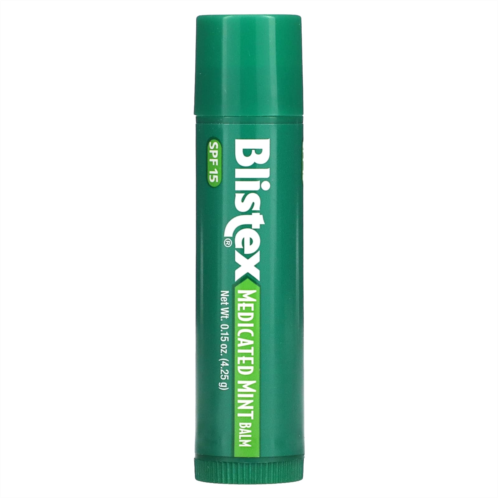 Blistex Medicated Lip Protectant/Sunscreen SPF 15 Mint 0.15 oz (4.25 g)