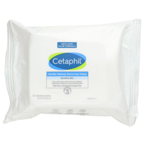 Cetaphil Gentle Makeup Removing Wipes 25 Pre-Moistened Towelettes