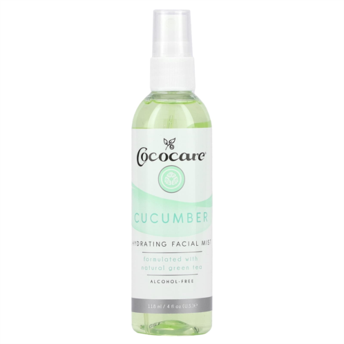 Cococare Hydrating Facial Mist Alcohol Free Cucumber 4 fl oz (118 ml)