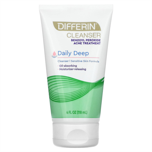Differin Daily Deep Cleanser Sensitive Skin 4 fl oz (118 ml)