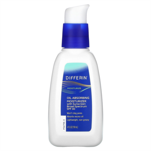 Differin Oil Absorbing Moisturizer with Sunscreen SPF 30 4 fl oz (118 ml)