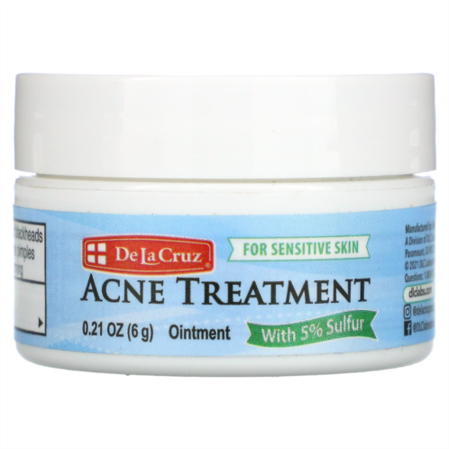De La Cruz Acne Treatment with 5% Sulfur 0.21 oz (6 g)